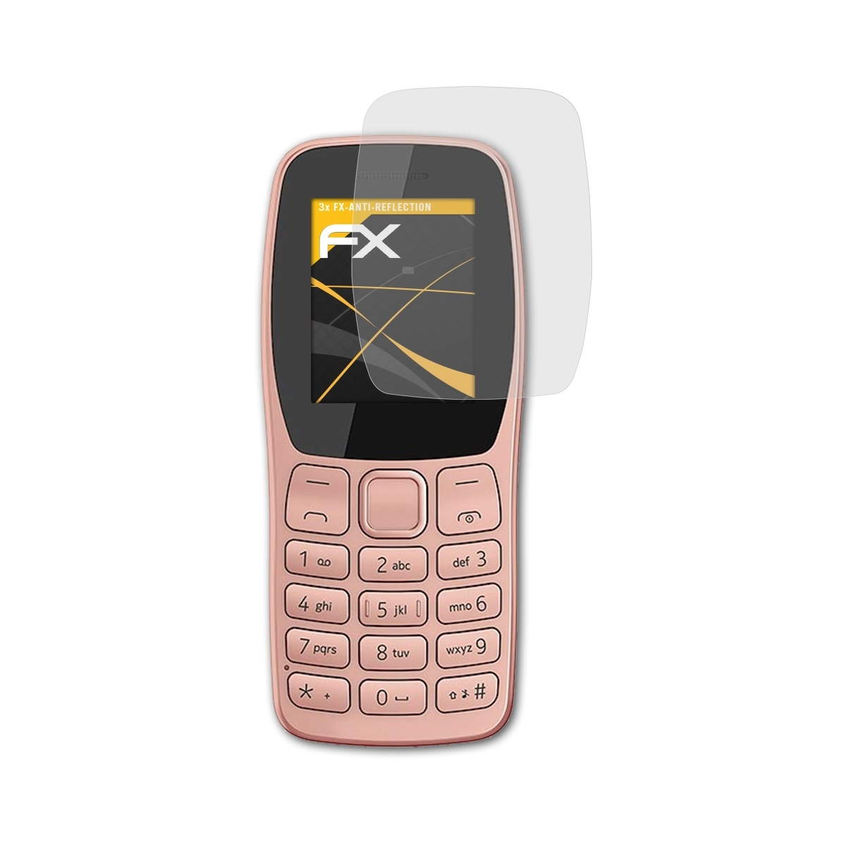 Displayschutz(für 3x Nokia (2022)) matt&stoßfest ATFOLIX 110