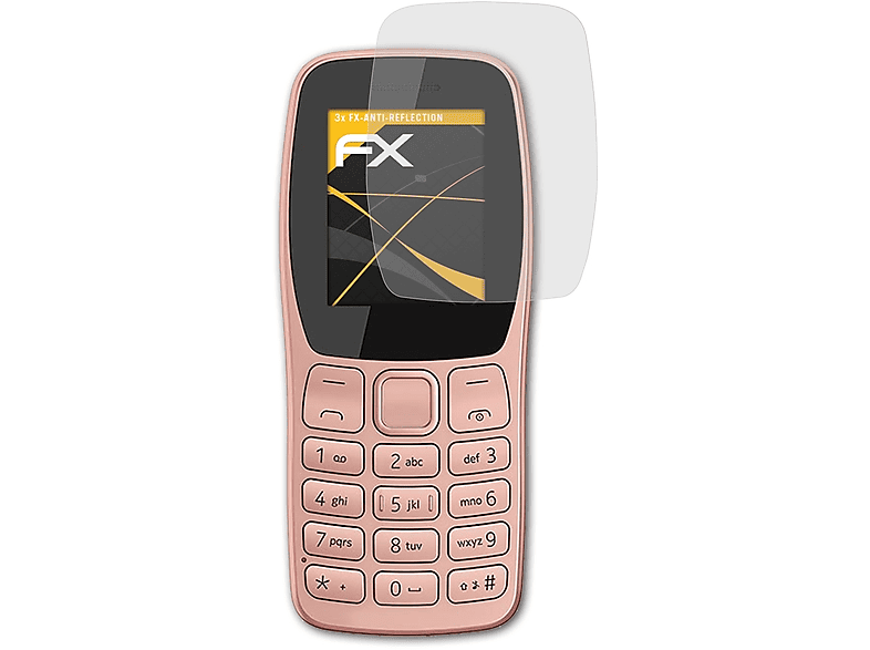 Displayschutz(für Nokia matt&stoßfest (2022)) 110 ATFOLIX 3x