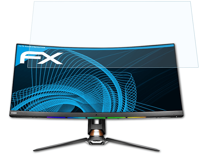 ATFOLIX FX-Clear Displayschutz(für MSI MPG341CQR) Optix