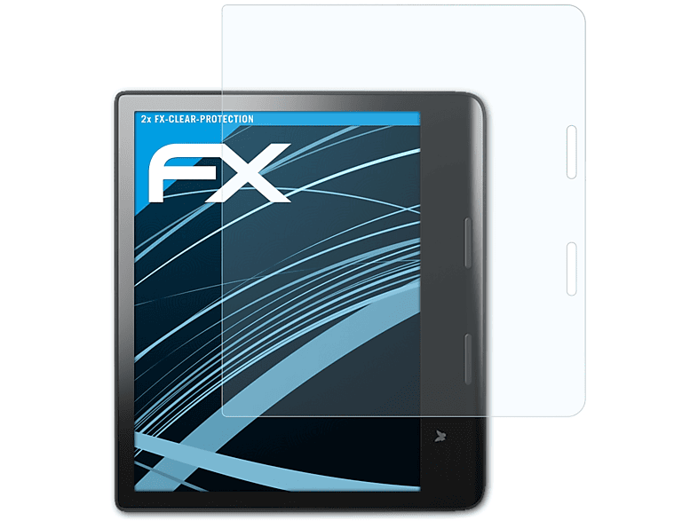 ATFOLIX 2x klar&stoßfest Displayschutz(für Tolino Epos 3)