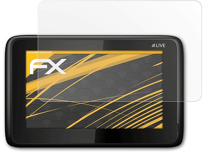 3x 1015 (2011)) FX-Antireflex Displayschutz(für Live GO ATFOLIX TomTom