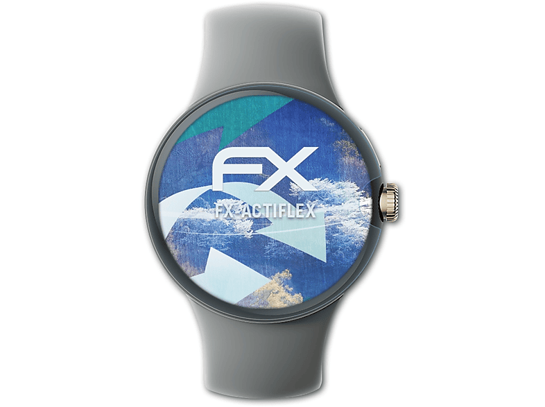 Displayschutz(für 3x ATFOLIX FX-ActiFleX Google Watch) Pixel