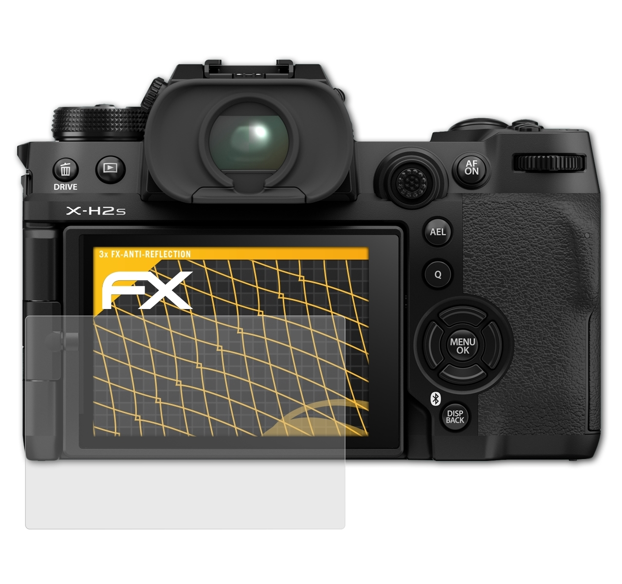 Displayschutz(für 3x ATFOLIX matt&stoßfest X-H2s) Fujifilm
