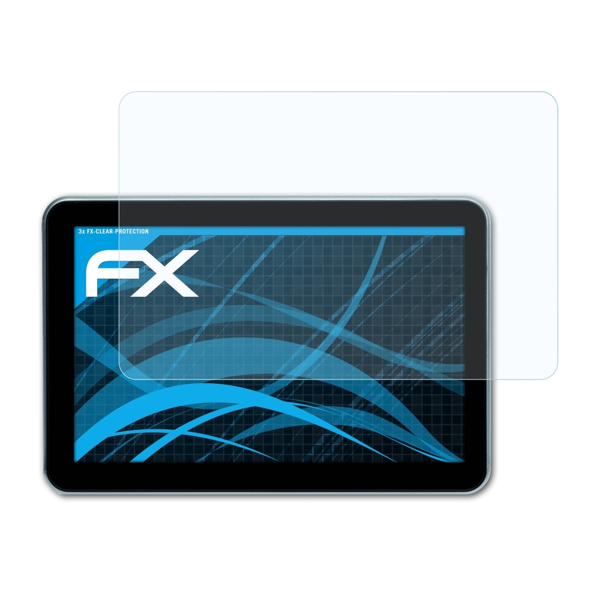 EU) 43 3x TravelPilot Blaupunkt FX-Clear ATFOLIX Displayschutz(für