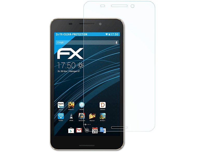 Fonepad 7 ATFOLIX (FE375CG)) Displayschutz(für Asus 2x FX-Clear