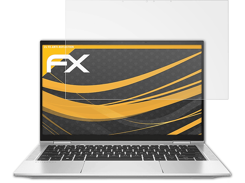 ATFOLIX 2x EliteBook HP 1030 Displayschutz(für G8) x360 FX-Antireflex