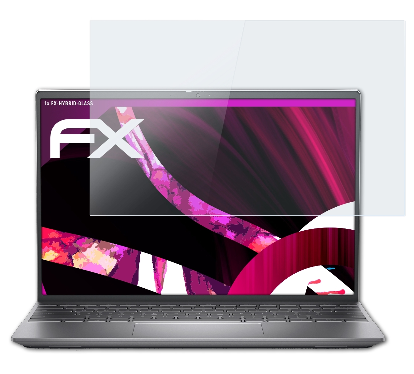 ATFOLIX FX-Hybrid-Glass Schutzglas(für Dell 13 (2022)) Inspiron