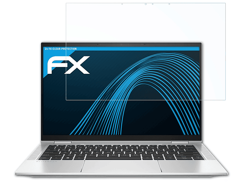 ATFOLIX 2x FX-Clear Displayschutz(für HP EliteBook x360 1030 G8)
