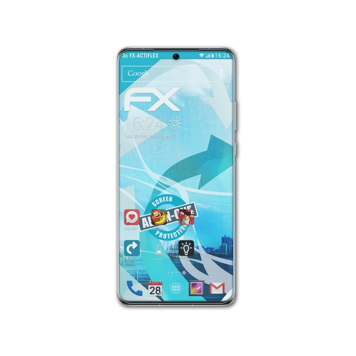 ATFOLIX 3x klar&flexibel Displayschutz(für Huawei 50 Enjoy Pro)