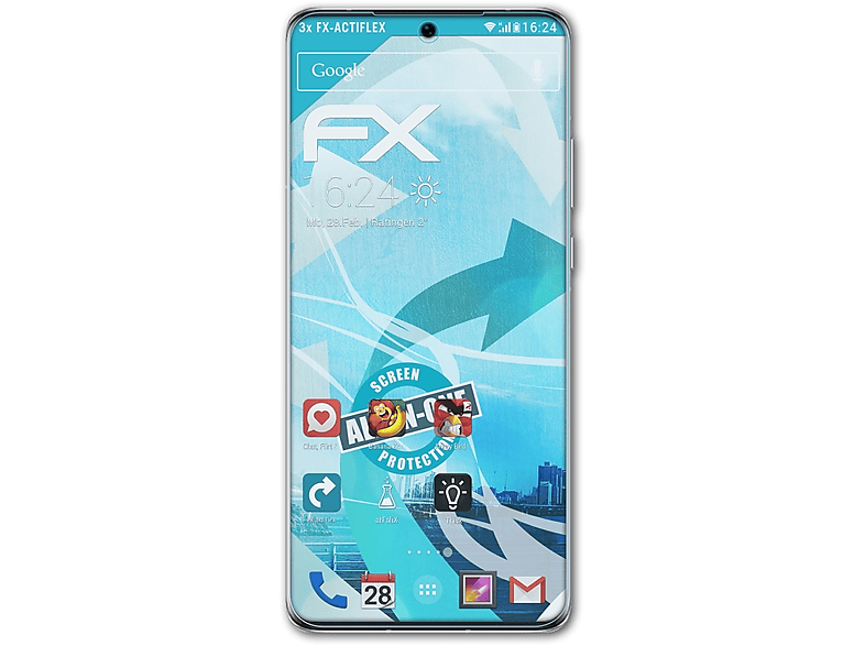 ATFOLIX 3x Huawei 50 Displayschutz(für Enjoy Pro) klar&flexibel
