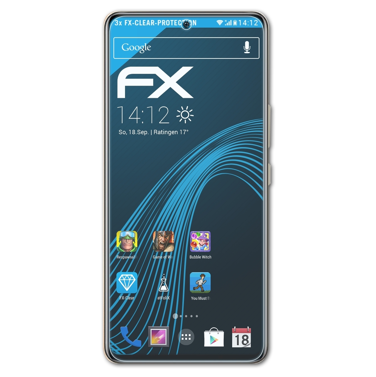 ATFOLIX 3x FX-Clear Vivo iQOO Displayschutz(für Neo6)