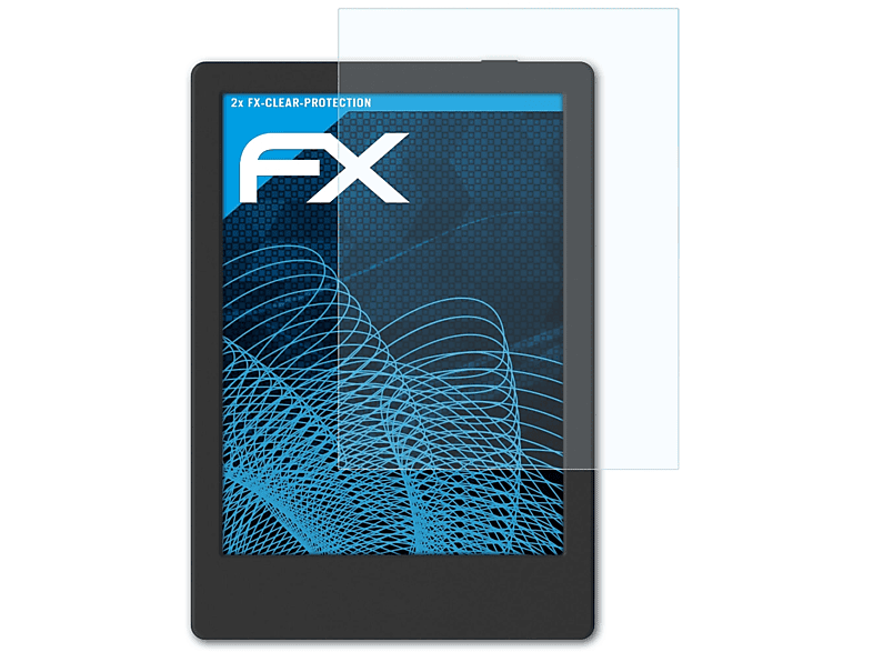 ATFOLIX 2x klar&stoßfest Displayschutz(für BOOX Poke 4 Lite)