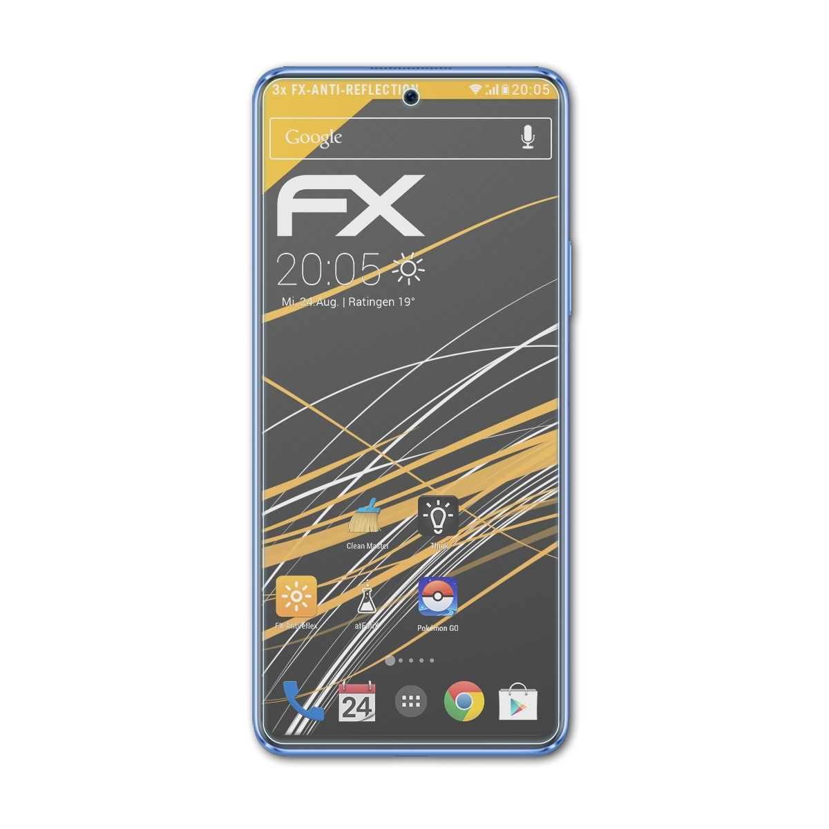 ATFOLIX 3x FX-Antireflex Displayschutz(für Huawei 9 Nova SE)