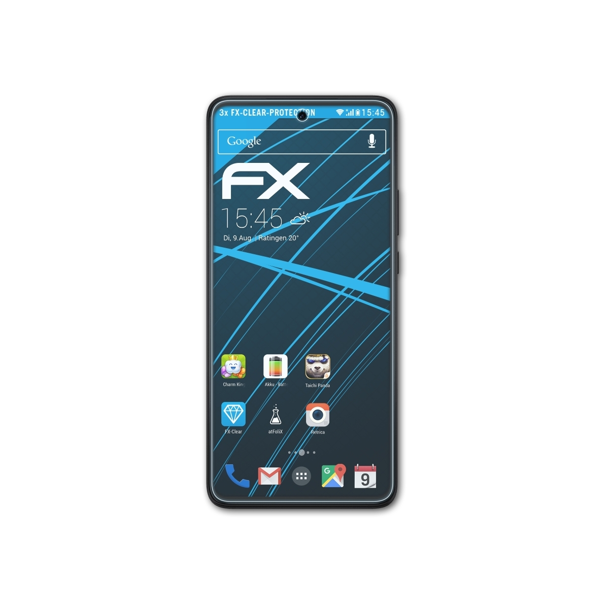 klar&stoßfest ATFOLIX (2022)) Edge 3x Motorola Displayschutz(für