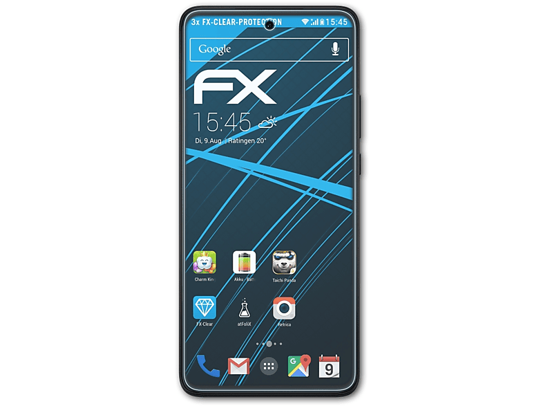ATFOLIX 3x klar&stoßfest Displayschutz(für Edge Motorola (2022))