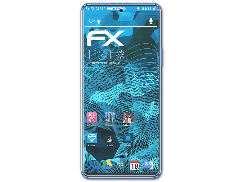 ATFOLIX 3x FX-Clear Displayschutz(für Huawei Nova 9 SE)