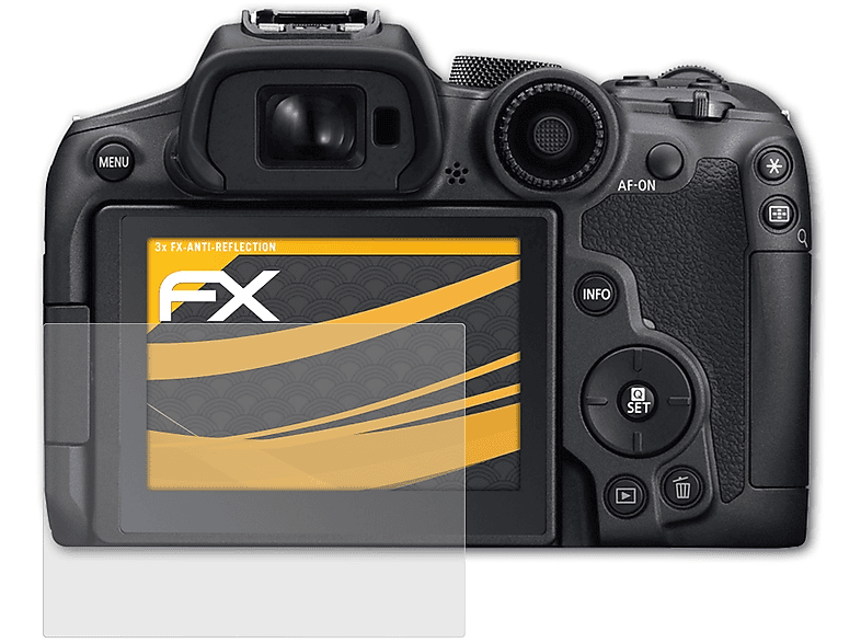ATFOLIX 3x matt&stoßfest Displayschutz(für Canon EOS R7)