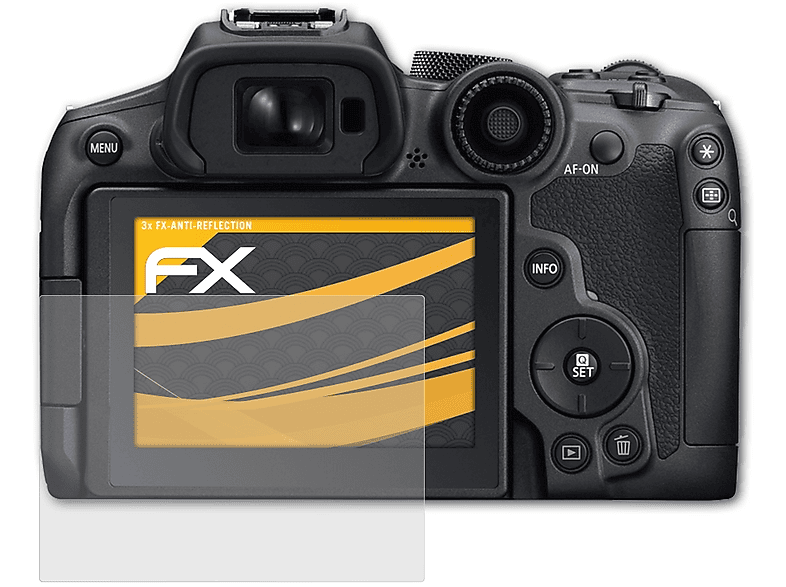 AtFoliX Display Schutzfolie Für Canon EOS 7D - 3er Set Ultraklare Panzerglas Folie