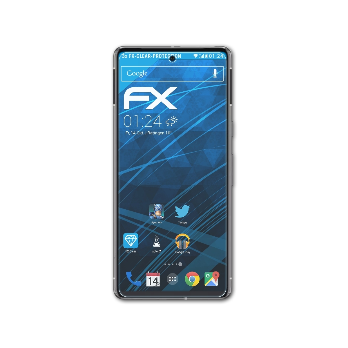 Google Pixel ATFOLIX 3x Displayschutz(für klar&stoßfest 7)