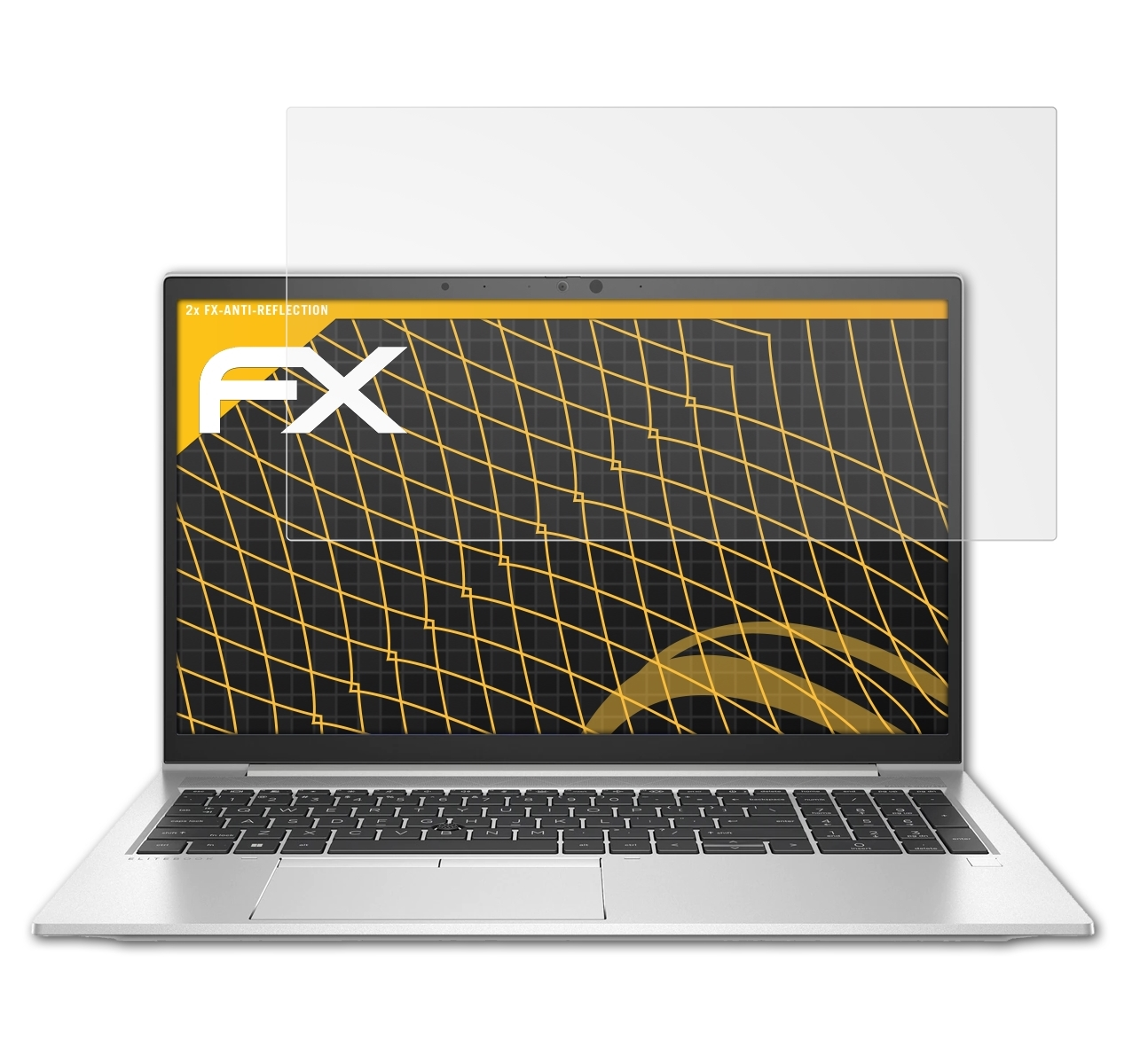 ATFOLIX 2x FX-Antireflex G8) EliteBook Displayschutz(für HP 855