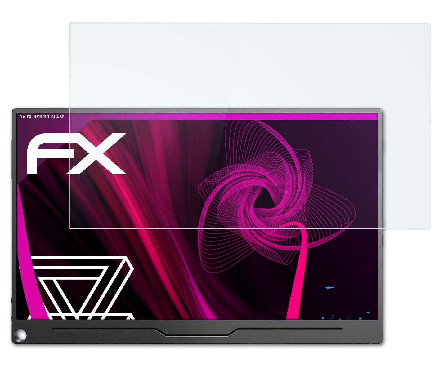 ATFOLIX FX-Hybrid-Glass Schutzglas(für Uperfect HDR-Monitor Inch) 13,3