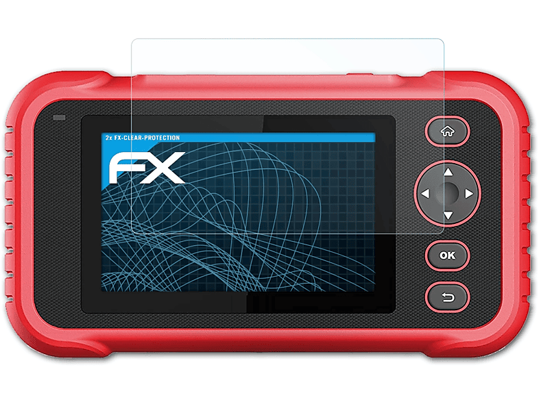 ATFOLIX 2x FX-Clear Displayschutz(für Launch Creader CRP 129 EVO)