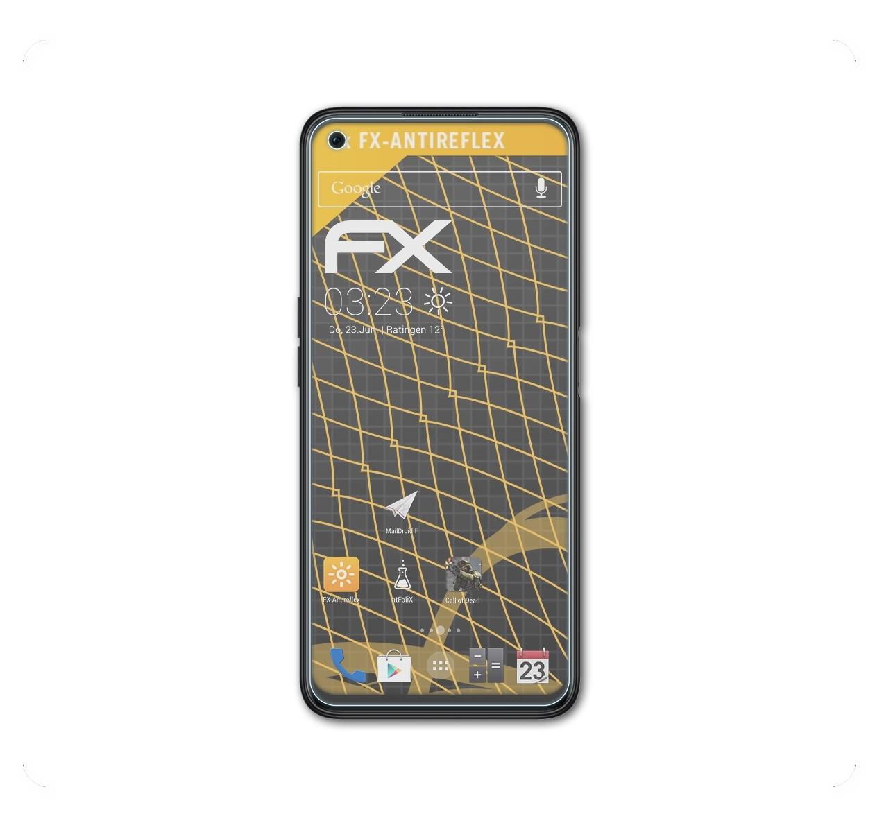 A76) Oppo FX-Antireflex 3x Displayschutz(für ATFOLIX
