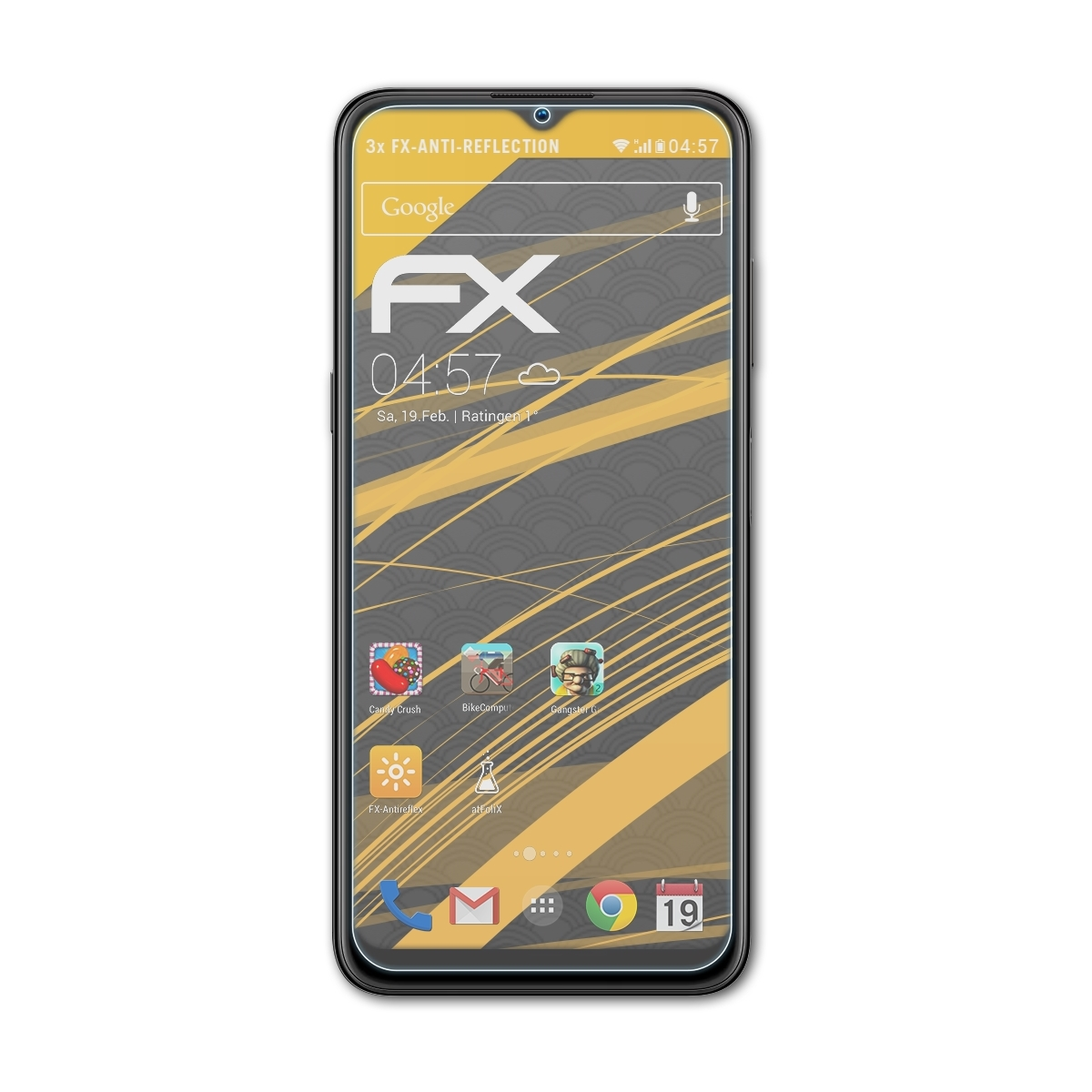 ATFOLIX 3x matt&stoßfest Displayschutz(für G11) Nokia