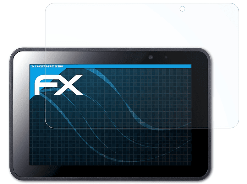 ATFOLIX 2x klar&stoßfest Displayschutz(für Pokini Tab A10B)