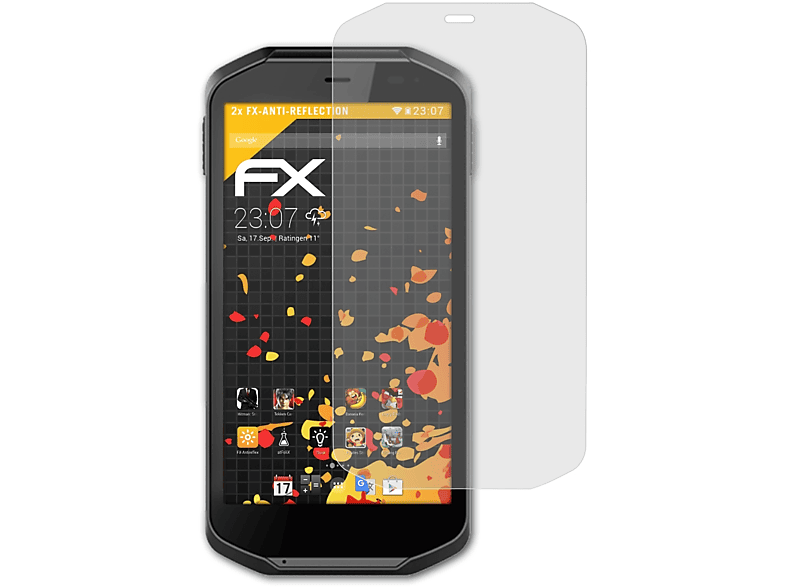 ATFOLIX 2x matt&stoßfest Displayschutz(für Pokini Tab FS5) | Tabletschutzfolien