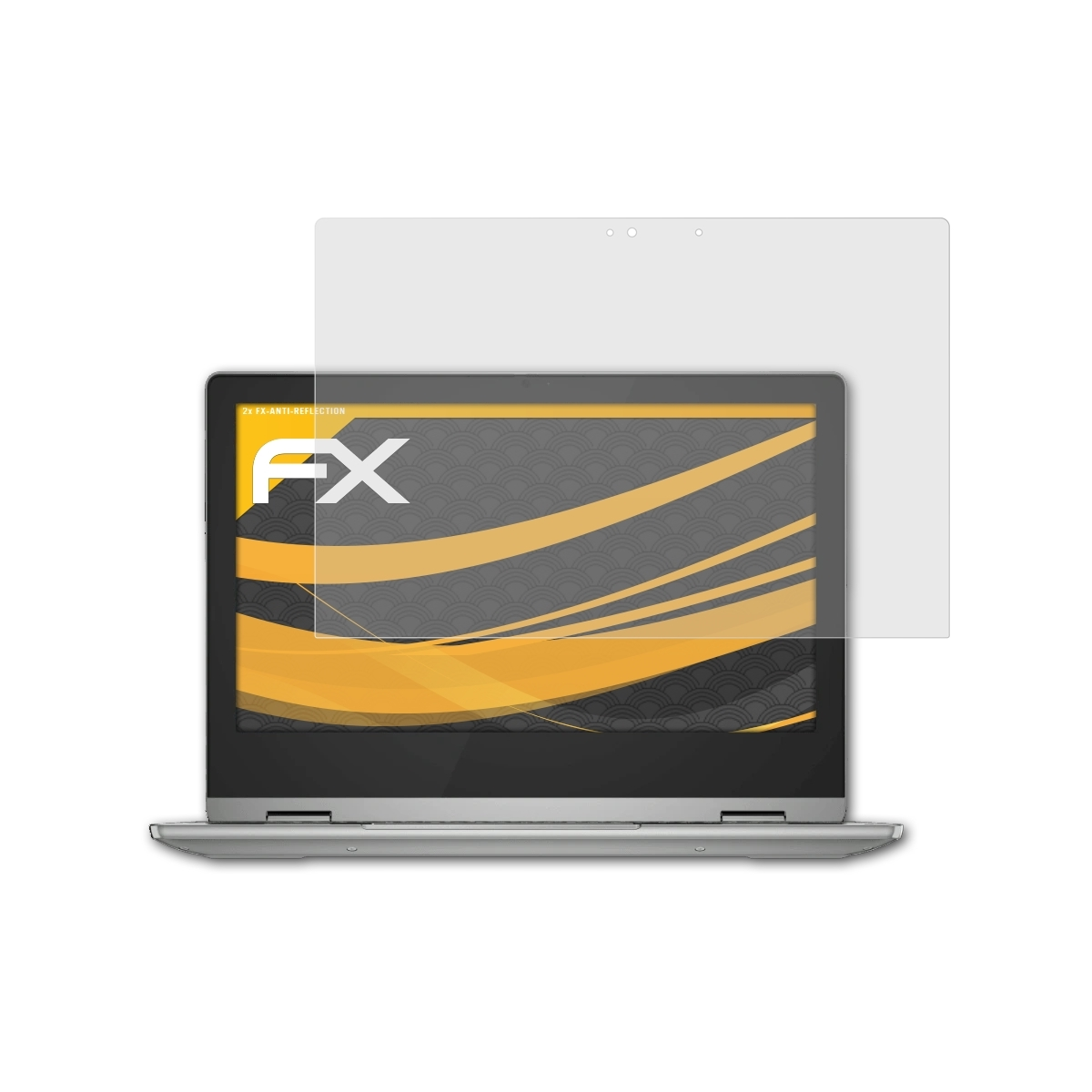 ATFOLIX 2x FX-Antireflex Displayschutz(für Lenovo Flex Chromebook 3 (Gen 6)) IdeaPad