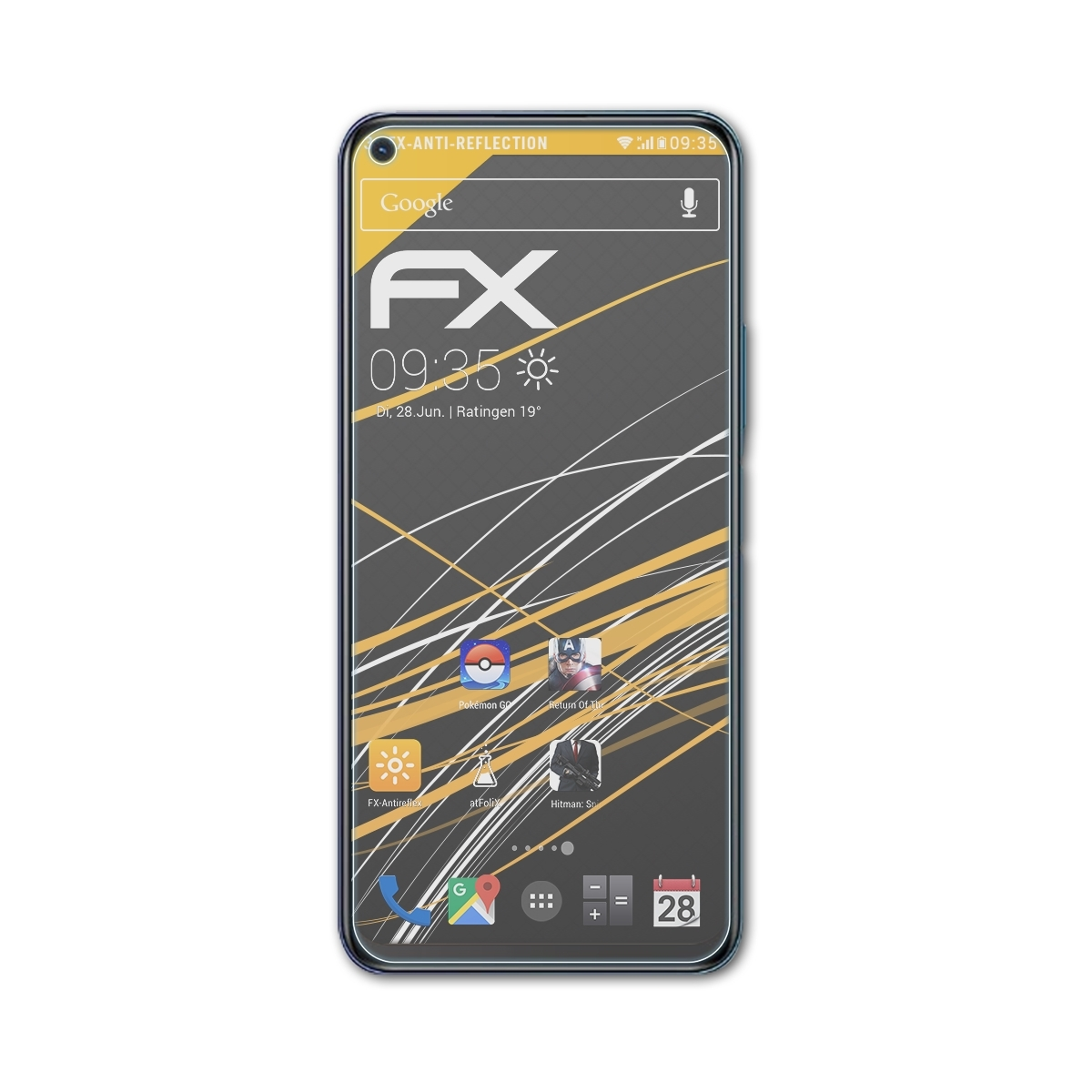 ATFOLIX 3x FX-Antireflex Displayschutz(für Vivo Y50t)