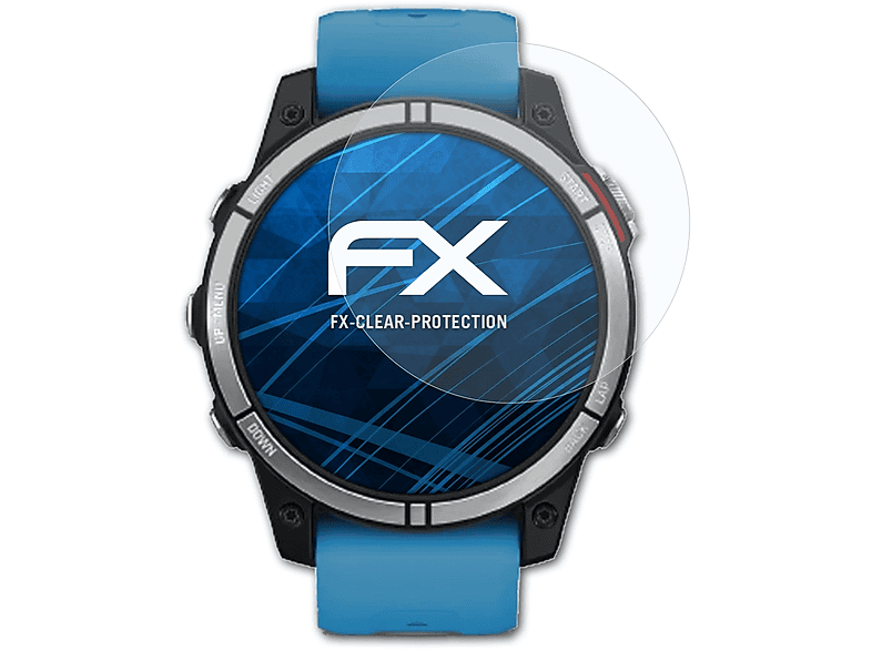 ATFOLIX 3x klar&stoßfest Displayschutz(für Garmin quatix 7)