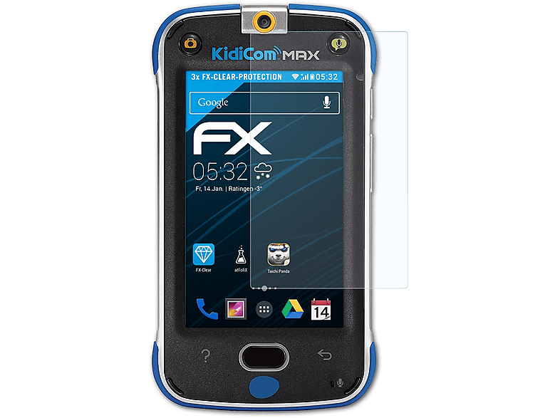 karylax - Film de Protection d'écran en Verre Fléxible Dureté 9H pour Smartphone Vtech KidiCom Advance 3.0 [Pack x2