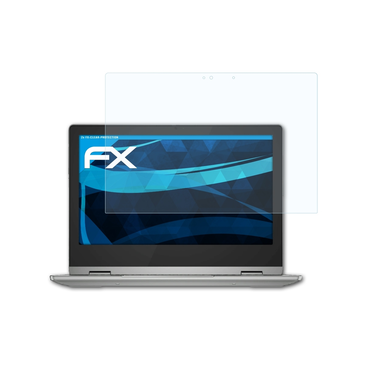 ATFOLIX 2x Lenovo Displayschutz(für (Gen Flex FX-Clear 3 IdeaPad 6)) Chromebook