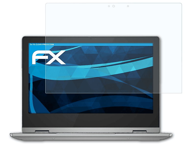 ATFOLIX 2x FX-Clear 3 (Gen 6)) Displayschutz(für Lenovo IdeaPad Flex Chromebook