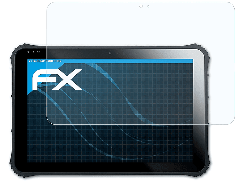 ATFOLIX 2x klar&stoßfest Displayschutz(für Pokini Tab FS12)