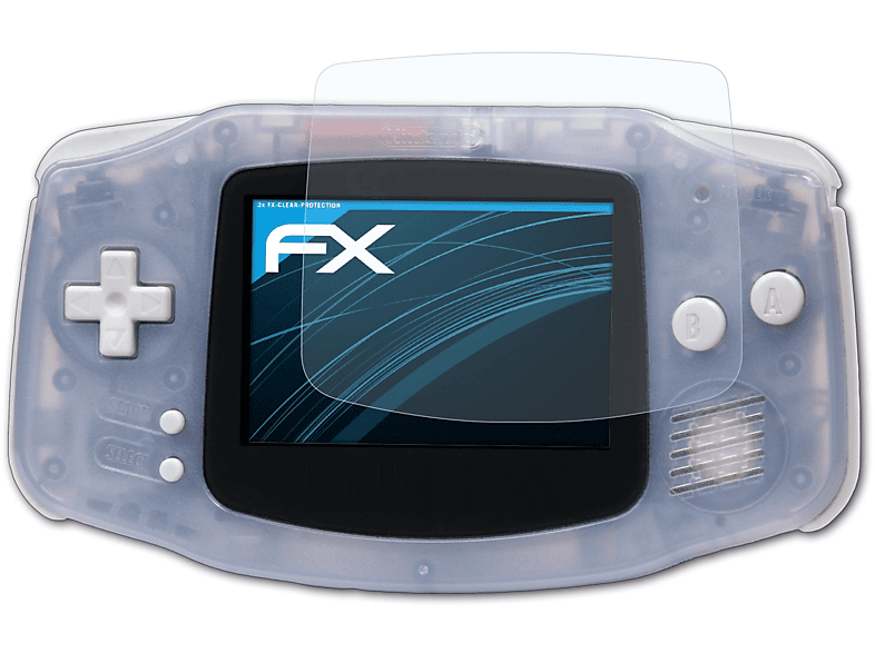 ATFOLIX 3x FX-Clear Displayschutz(für Nintendo Game Boy Advance)