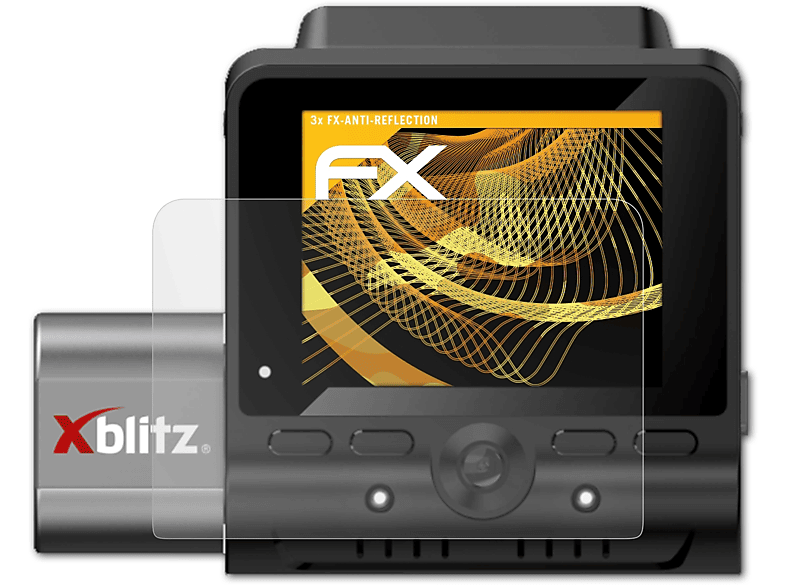 ATFOLIX 3x FX-Antireflex Xblitz Displayschutz(für GPS) Dual 2
