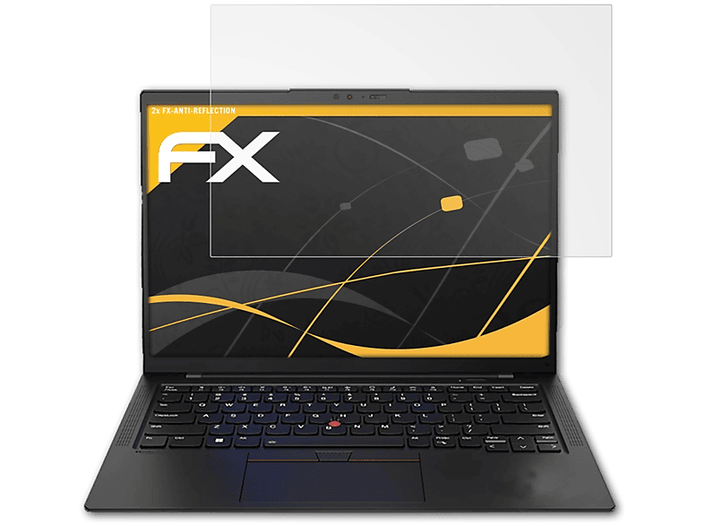 Lenovo 2x Displayschutz(für X1 Carbon ThinkPad ATFOLIX (10.Gen 2022)) FX-Antireflex