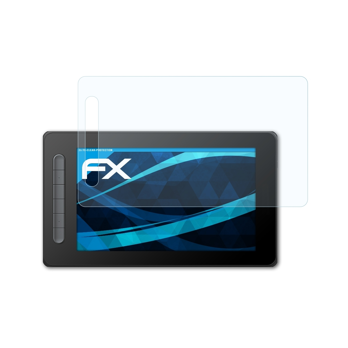 ATFOLIX 2x klar&stoßfest Displayschutz(für (2.Generation)) Artist XP-PEN 10
