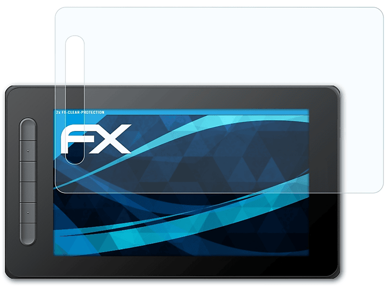 ATFOLIX 2x klar&stoßfest Displayschutz(für XP-PEN Artist 10 (2.Generation))