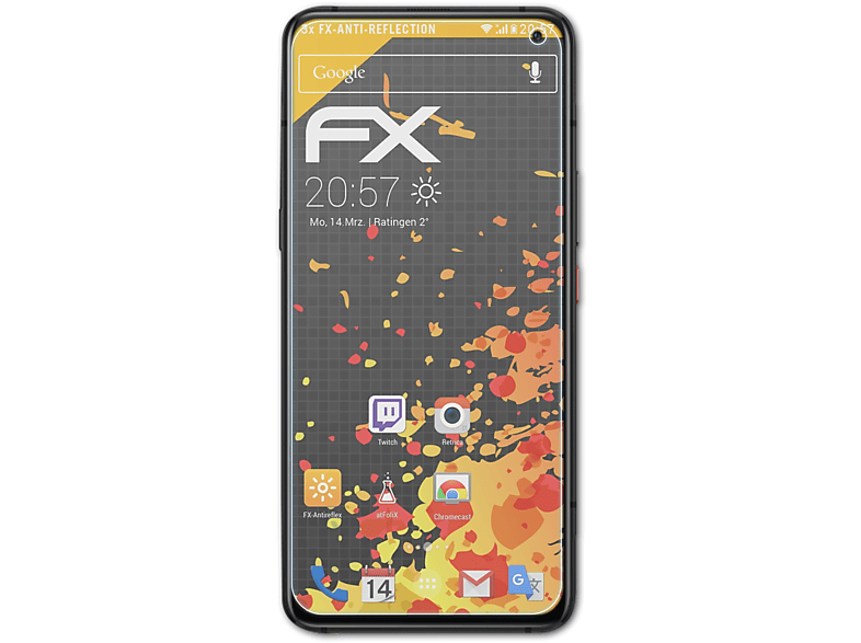 ATFOLIX 3x FX-Antireflex Displayschutz(für Vivo iQOO 3 5G)