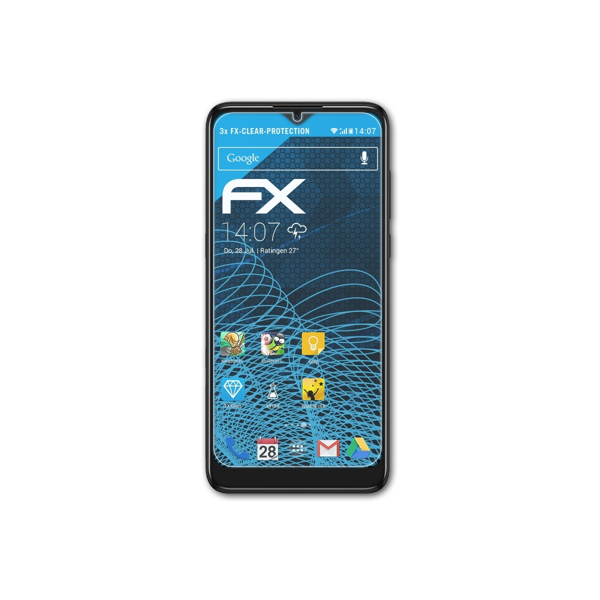 (2020)) ATFOLIX 3x 3L Alcatel Displayschutz(für FX-Clear