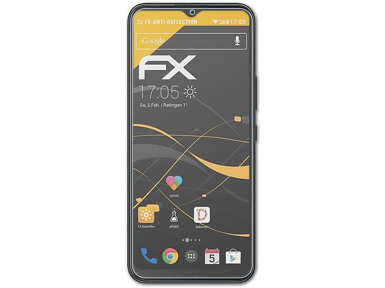 Nokia Plus) Displayschutz(für ATFOLIX C21 3x FX-Antireflex