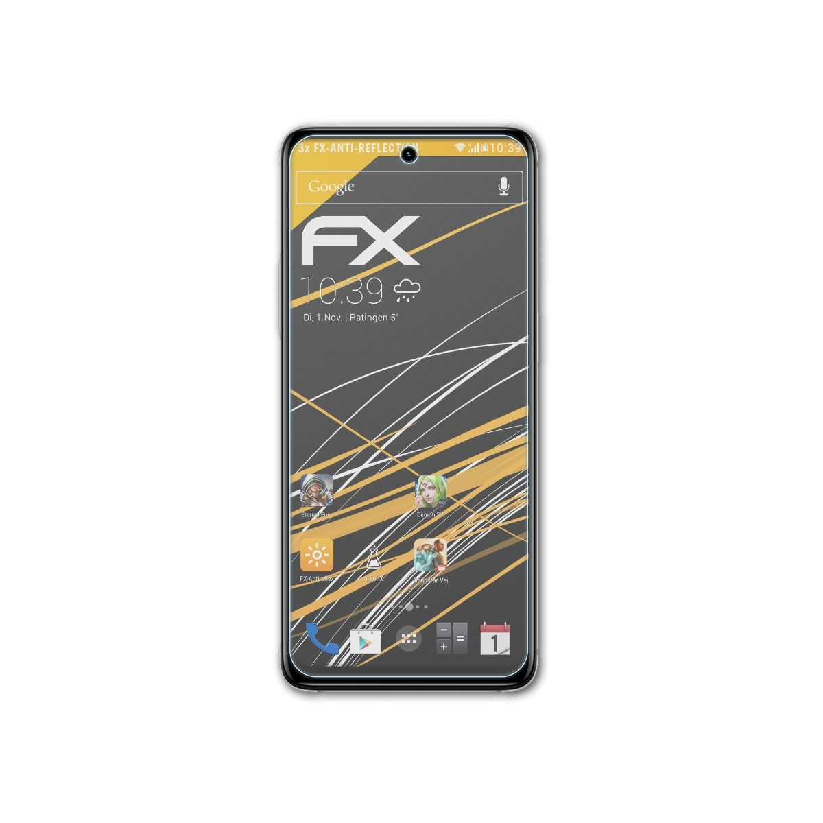 Motorola Moto FX-Antireflex 3x E32) Displayschutz(für ATFOLIX