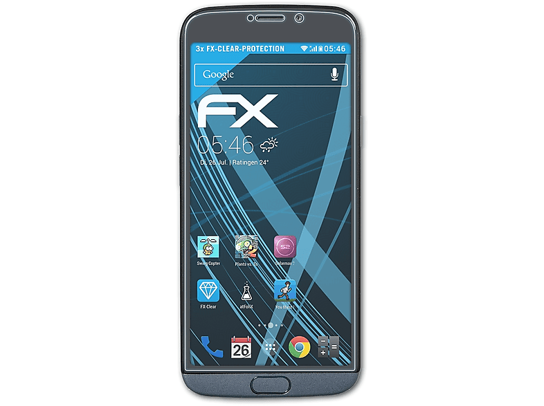 ATFOLIX 3x FX-Clear Displayschutz(für Doro 8050)