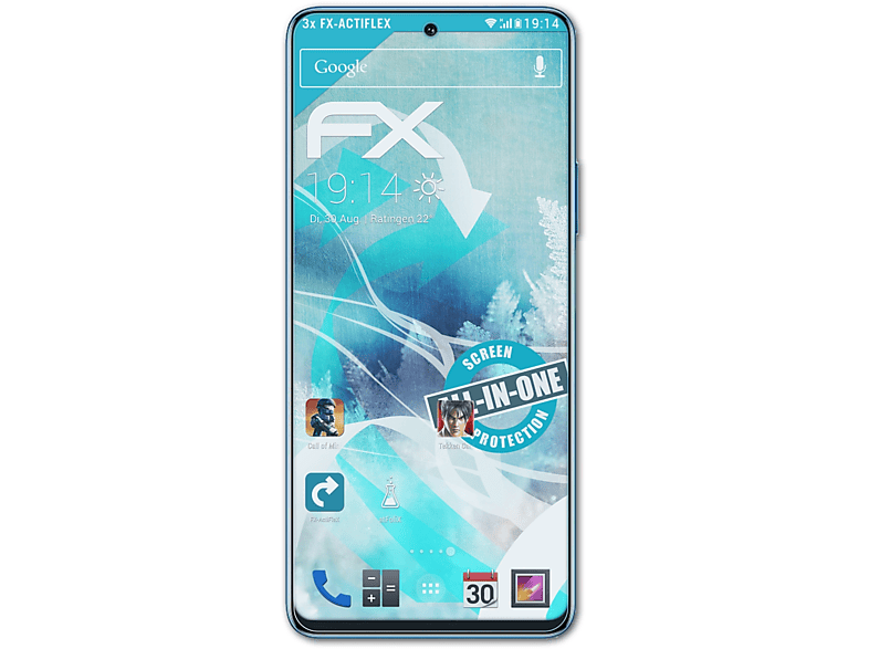 ATFOLIX 3x Magic4 Honor Displayschutz(für FX-ActiFleX Lite)