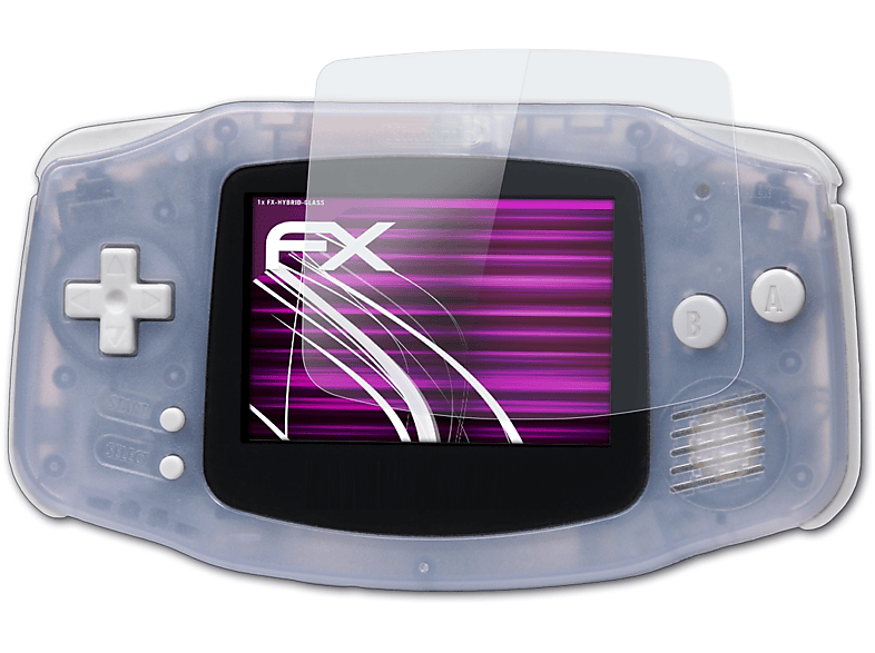 ATFOLIX FX-Hybrid-Glass Schutzglas(für Nintendo Game Boy Advance)
