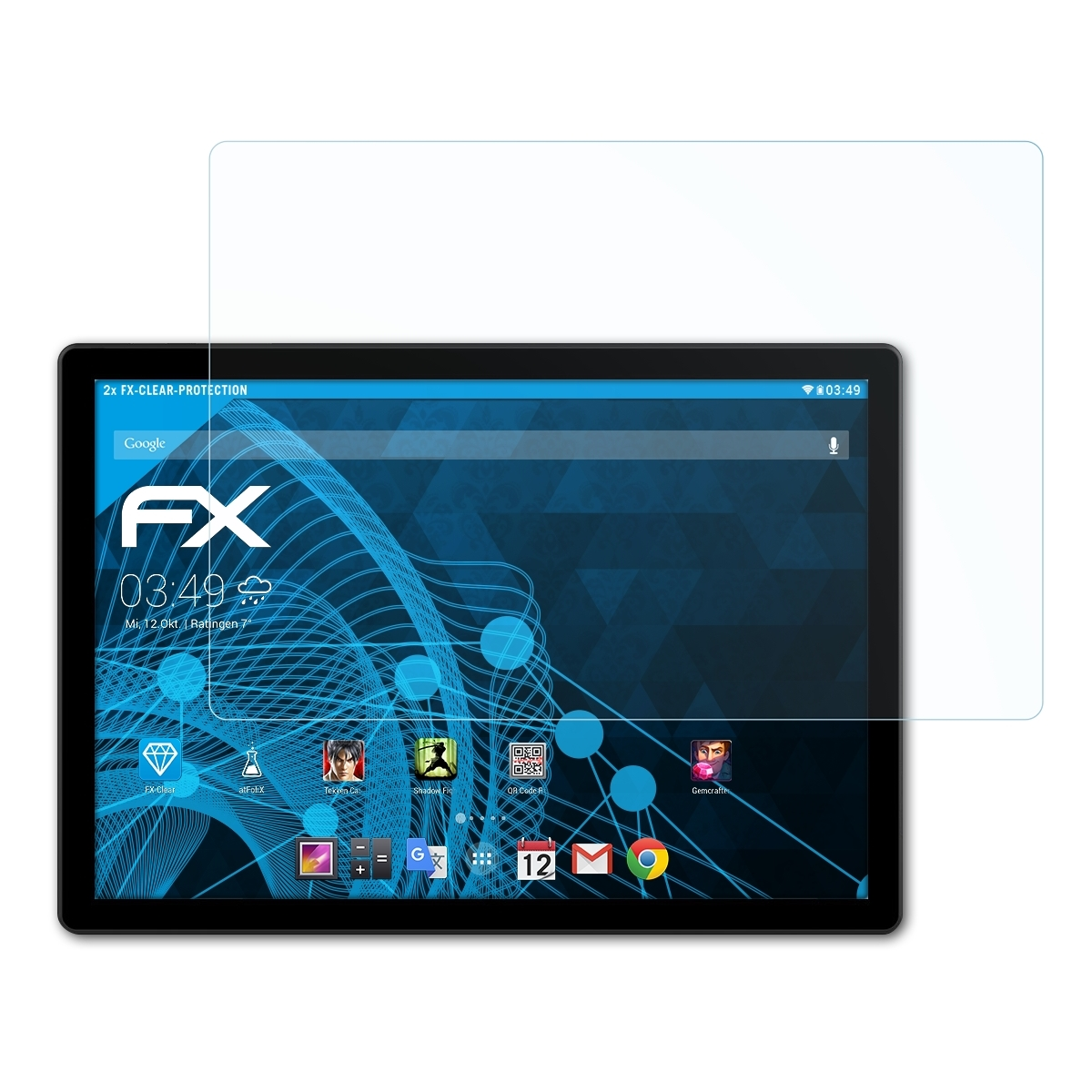 Displayschutz(für 9T) 2x iPlay Alldocube ATFOLIX FX-Clear